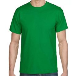 Koszulka DryBlend Unisex Dla Dorosłych. Zielone bluzki GILDAN, xl, bez wzorów, sportowe, bez kołnierzyka, bez ramiączek. Za 48.99 zł.