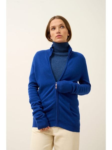 Just Cashmere Kaszmirowy kardigan "Ayr" w kolorze granatowym rozmiar: L. Niebieskie kardigany Just Cashmere, l, bez wzorów, z kaszmiru. Za 413.99 zł.