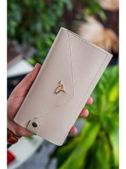 MORI Portfel w kolorze beżowym - 20 x 10 x 3 cm rozmiar: onesize. Brązowe portfele MORI, bez wzorów, z materiału. Za 110.81 zł.