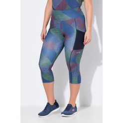 Damskie Legginsy funkcyjne 3/4 szybkoschnące. Niebieskie legginsy Ulla Popken, plus size, bez wzorów, z materiału. Za 244.99 zł.