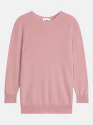 Perfect Cashmere Kaszmirowy sweter "Vanessa" w kolorze szaroróżowym rozmiar: L. Różowe swetry Perfect Cashmere, l, bez wzorów, z kaszmiru, bez ramiączek. Za 327.10 zł.