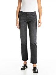 Replay Dżinsy - Straight Leg fit - w kolorze czarnym rozmiar: W32/L30. Czarne jeansy Replay, l, z aplikacjami, z podwyższonym stanem. Za 249.95 zł.