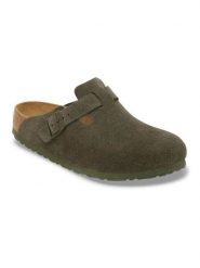 Birkenstock Sandały "Elle" w kolorze szarym rozmiar: 44. Brązowe sandały Birkenstock, bez wzorów, z otwartym noskiem, bez obcasa, bez zapięcia. Za 597.18 zł.