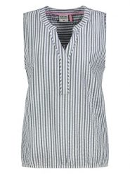 Sublevel Bluzka w kolorze błękitno-szarym rozmiar: XXL. Niebieskie bluzki Sublevel, xxl, bez wzorów, z bawełny, bez kołnierzyka, bez ramiączek. Za 60.99 zł.