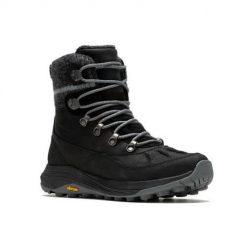 Buty trekkingowe damskie Merrell Siren 4 Thermo Mid Zip Wp. Czarne trekkingi Merrell, z materiału, za kostkę, trekkingowe. Za 1,063.00 zł.