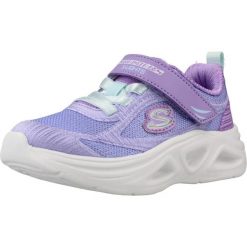 Buty SKECHERS SOLA GLOW 2.0 Fioletowy. Fioletowe trekkingi Skechers, z tkaniny, na fitness i siłownię. Za 155.99 zł.