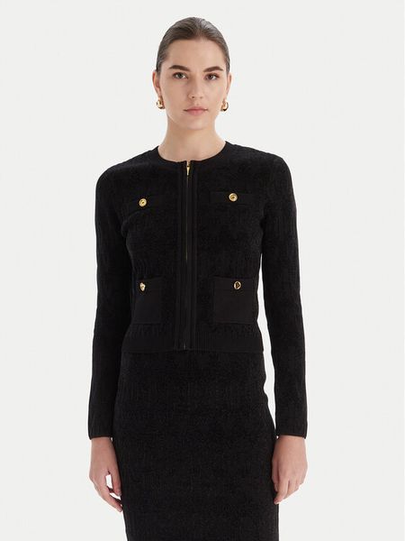 Marciano Guess Kardigan 5BGR06 5661Z Czarny Regular Fit. Czarne kardigany Marciano Guess, xxl, z aplikacjami, z syntetyku. Za 459.99 zł.