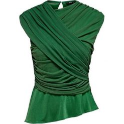 ONLY Damska bluzka damska True S / L Drappy Top Jrs Verdant Green (rozmiar XS). Zielone bluzki Only, l, bez wzorów, bez kołnierzyka, bez ramiączek. W wyprzedaży za 74.00 zł.