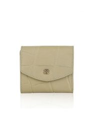 Bellicci Skórzany portfel "Venus" w kolorze beżowym - 10 x 9 x 2 cm rozmiar: onesize. Brązowe portfele Bellicci, bez wzorów, z materiału. Za 82.99 zł.