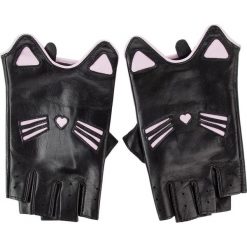 Rękawiczki Damskie KARL LAGERFELD - 91KW3612 Black. Czarne rękawiczki KARL LAGERFELD, bez wzorów, ze skóry. W wyprzedaży za 309.00 zł.