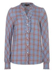 More & More Bluzka w kolorze jasnobrązowo-niebieskim rozmiar: 38. Brązowe bluzki More & More, s, bez wzorów, z wiskozy, klasyczne, bez kołnierzyka, bez ramiączek. Za 113.36 zł.