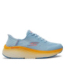 Buty do biegania Skechers. Niebieskie obuwie sportowe Skechers, bez zapięcia, do biegania. Za 439.99 zł.