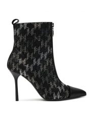 KARL LAGERFELD Botki KL30954M Czarny. Czarne botki KARL LAGERFELD, bez wzorów, z materiału, bez obcasa, na szpilce, bez zapięcia. Za 1,149.00 zł.