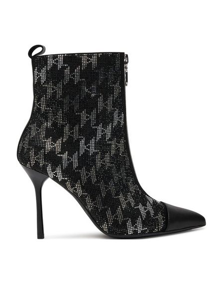 KARL LAGERFELD Botki KL30954M Czarny. Czarne botki KARL LAGERFELD, bez wzorów, z materiału, bez obcasa, na szpilce, bez zapięcia. Za 1,029.00 zł.