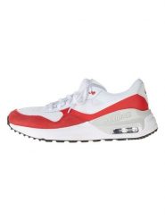 Nike Sneakersy "Air Max Systm" w kolorze biało-czerwonym rozmiar: 40. Białe trampki Nike, bez wzorów, bez zapięcia. Za 239.99 zł.