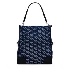 Torebka Desigual. Niebieskie torebki klasyczne Desigual, bez wzorów, bez dodatków. Za 269.99 zł.