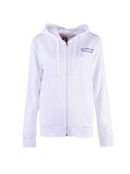 North Sails Bluza | 90 2267 000 | Hooded Full Zip W/Graphic | Kobieta | Biały. Białe bluzy North Sails, xxs, bez wzorów, z bawełny. W wyprzedaży za 169.00 zł.