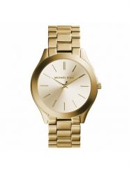 Michael Kors Zegarek Slim Runway MK3179 Złoty. Żółte, analogowe zegarki Michael Kors, złote. Za 699.99 zł.