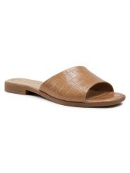 Lasocki Klapki WI16-MENA-01 Beżowy. Brązowe klapki Lasocki, bez wzorów, ze skóry, bez obcasa. Za 57.99 zł.