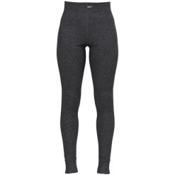 Legginsy termoaktywne damskie Odlo ACTIVE WARM ECO. Brązowe bielizna sportowa Odlo, bez wzorów. Za 249.99 zł.