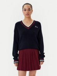 Guess Sweter V5BR01 Z1152 Granatowy Regular Fit. Niebieskie swetry Guess, xl, z aplikacjami, bez ramiączek. Za 439.99 zł.