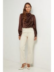 L'armoire de Suzette Bluzka w kolorze brązowym rozmiar: 34/36. Brązowe bluzki L'armoire de Suzette, l, bez wzorów, klasyczne, bez kołnierzyka, bez ramiączek. Za 86.99 zł.