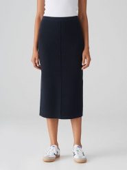 OPUS Spódnica w kolorze granatowym rozmiar: 34. Niebieskie spódnice Opus, bez wzorów, midi. Za 158.47 zł.