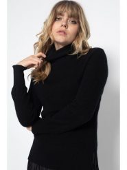 Perfect Cashmere Kaszmirowy golf "Tracy" w kolorze czarnym rozmiar: XL. Czarne golfy Perfect Cashmere, xl, bez wzorów, z kaszmiru, bez ramiączek. Za 314.05 zł.