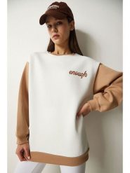 Happiness Istanbul Bluza w kolorze biało-beżowym rozmiar: 36. Białe bluzy Happiness Istanbul, bez wzorów, bez kaptura. Za 56.99 zł.