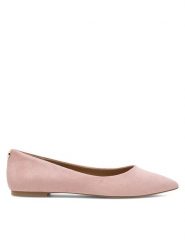 Nine West Baleriny WFA2622-1 Różowy. Czerwone baleriny Nine West, bez wzorów, z materiału, bez obcasa. Za 139.99 zł.