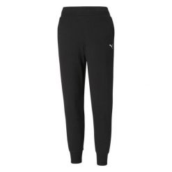 Damskie Spodnie Dresowe Essential. Czarne spodnie sportowe Puma, xl, bez wzorów, z dresówki, na fitness i siłownię. Za 272.99 zł.