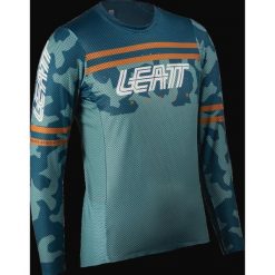 Bluza rowerowa damska Leatt Jersey MTB Gravity 4.0. Niebieskie bluzy LEATT, s, bez wzorów, z jersey, bez kaptura. Za 266.99 zł.