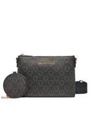 Valentino Torebka Lady Re VBS8GT17 Czarny. Czarne listonoszki Valentino, bez wzorów, ze skóry, bez dodatków. Za 259.99 zł.
