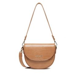 Torebka Nine West. Brązowe torebki klasyczne Nine West, bez wzorów, bez dodatków. Za 189.99 zł.
