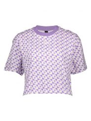 Adidas Koszulka w kolorze fioletowym rozmiar: XXS. Różowe bluzki Adidas, xxs, bez wzorów, z bawełny, bez kołnierzyka, bez ramiączek. Za 61.60 zł.