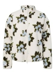 Pieces Kurtka pluszowa "Autumn" w kolorze niebiesko-białym rozmiar: XL. Białe kurtki Pieces, xl, bez wzorów, bez kaptura. Za 154.95 zł.