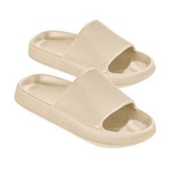 Beco Airkiss Easy damskie klapki beżowe. Brązowe klapki 47 Brand, bez wzorów, z materiału, bez obcasa. Za 201.99 zł.