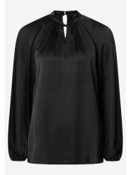 More & More Bluzka w kolorze czarnym rozmiar: 36. Czarne bluzki More & More, s, bez wzorów, z wiskozy, klasyczne, bez kołnierzyka, bez ramiączek. Za 116.95 zł.