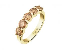 Pierścionek z żółtego złota z brylantami Champagne - 1,49 ct - próba 585. Żółte pierścionki Apart, z brylantem, złote. Za 11,990.00 zł.