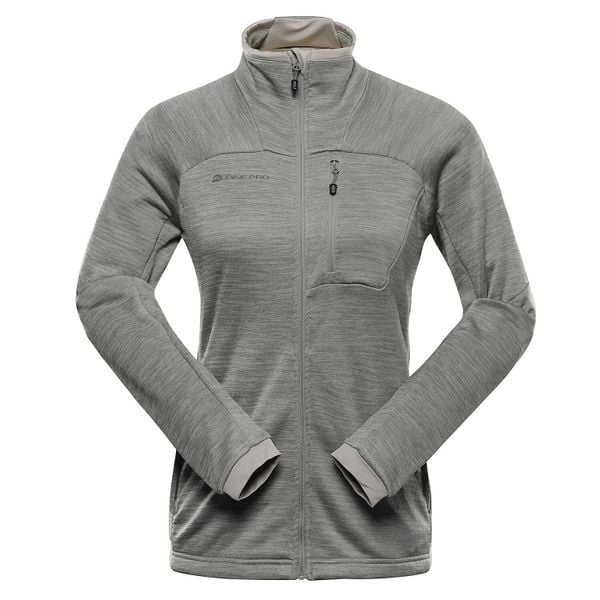 Bluza damska turystyczna szybkoschnąca Alpine Pro Onneca 3. Zielone bluzy Alpine Pro, l, bez wzorów, z elastanu, bez kaptura. Za 209.00 zł.