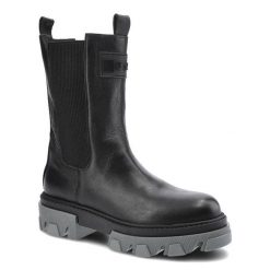 Czarne Botki Nessi Damskie Wygodne Buty Jesienne. Czarne botki Nessi, na jesień, bez wzorów, ze skóry, bez obcasa, bez zapięcia. Za 349.00 zł.