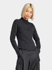 Adidas Koszulka w kolorze czarnym rozmiar: M. Czarne bluzki Adidas, m, bez wzorów, bez kołnierzyka, bez ramiączek. Za 170.47 zł.