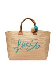 Liu Jo Torebka VA6200 A0007 Beżowy. Brązowe shopper Liu Jo, bez wzorów, z materiału, bez dodatków. Za 559.99 zł.