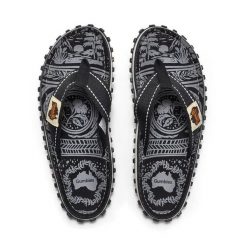 Japonki Gumbies Islander Canvas Flip-Flops. Czarne klapki Gumbies, bez wzorów, bez obcasa. Za 109.99 zł.