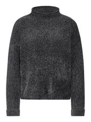 Street One Sweter w kolorze antracytowym rozmiar: 40. Czarne swetry Street One, bez wzorów, bez ramiączek. Za 149.66 zł.