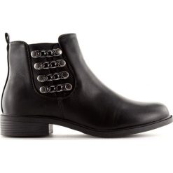 Sztyblety damskie czarne Z-29 Black. Czarne botki ButyModne, bez wzorów, bez obcasa, bez zapięcia. W wyprzedaży za 109.00 zł.