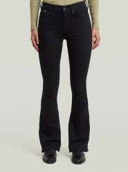 G-Star Dżinsy - Bootcut fit - w kolorze czarnym rozmiar: W27/L32. Czarne jeansy G-Star, l, z aplikacjami, z podwyższonym stanem. Za 275.45 zł.