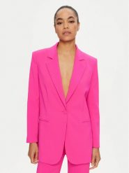 PINKO Marynarka Esagerata 102858 A1L8 Różowy Regular Fit. Czerwone marynarki i żakiety Pinko, l, bez wzorów, z syntetyku. Za 659.99 zł.