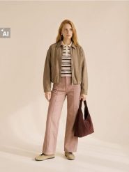 Jeansy wide leg z przeszyciami - fioletowy. Fioletowe jeansy Sinsay, bez wzorów. Za 69.99 zł.