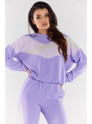 Awama Bluza w kolorze lawendowym rozmiar: M. Różowe bluzy Awama, m, bez wzorów, z kapturem. Za 107.99 zł.